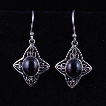 Granaat - Zilver - Oorbellen - Sterlingzilver, Verzamelen