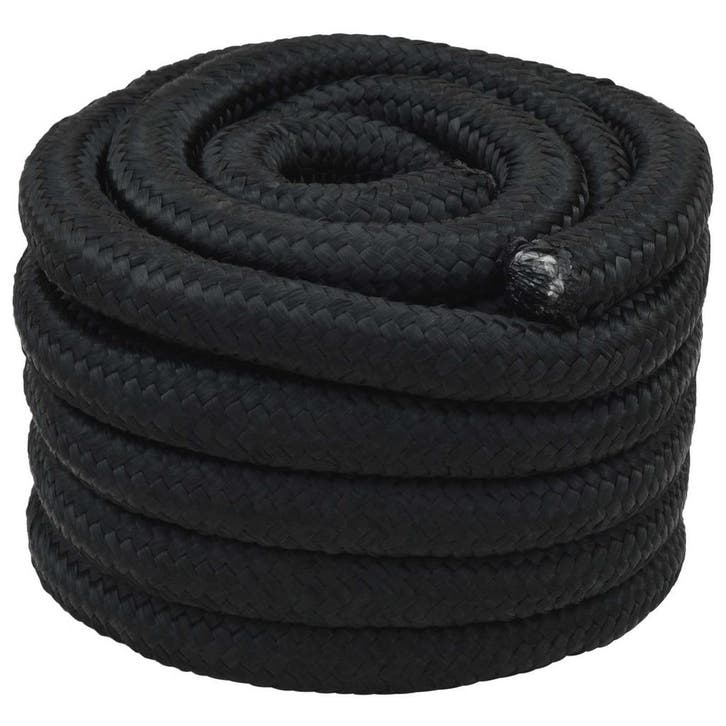 vidaXL Boottouw 5 m 5 Zwart PP, Bricolage & Construction, Quincaillerie & Fixations, Envoi