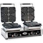 Wafelijzer | TIAMO | Dubbel | Hartvormige Wafels, Verzenden, Nieuw in verpakking