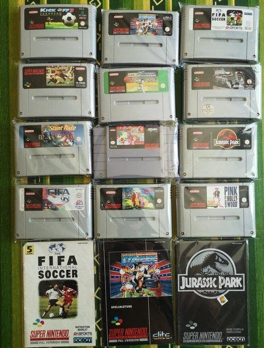 Nintendo - Snes - Super Nintendo lotto 12 videogames -, Games en Spelcomputers, Spelcomputers | Overige Accessoires