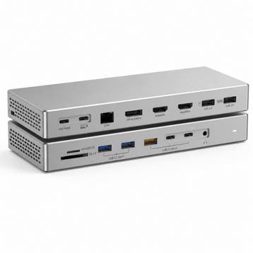 DrPhone VisionDock USB-C Docking Station 16-in-1 – 100W, Verzenden