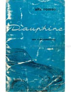 1965 ALFA ROMEO DAUPHINE INSTRUCTIEBOEKJE ITALIAANS