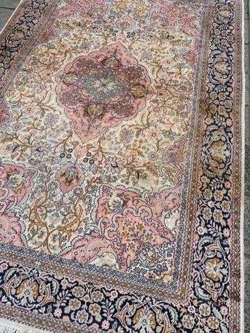 Tapis vintage en soie - nettoyé - noué à la main - en soie -, Nieuw