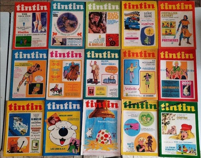 Tintin (magazine) - Année 1972 complète - 52 Tijdschriften -, Boeken, Stripverhalen