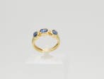 Ring - 18 karaat Geel goud Saffier, Handtassen en Accessoires, Ringen, Nieuw