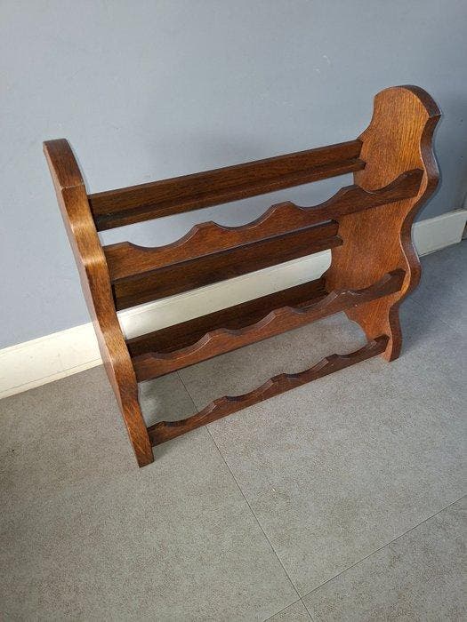 Wijnrek - Hout, Antiek en Kunst, Curiosa en Brocante