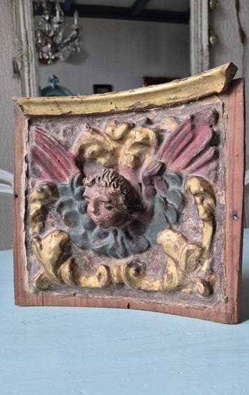 Christelijke voorwerpen - Hout, Gips - Circa 1700 - Houten