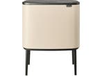 Brabantia Bo Touch Bin - Prullenbak - 36 liter - Soft Beige, Maison & Meubles, Verzenden