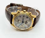 Schweiz - Vergoldete Armbanduhr - Chronograph - Kalender -