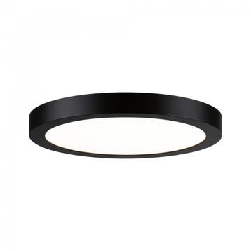 Paulmann LED paneel opbouw 22 Watt rond 30cm mat zwart 2700K, Verzenden