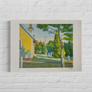 Edward Hopper Church in Eastham Lithografie Arches 300gsm