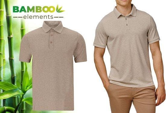 2dekans | Bamboo Elements - Polo Shirt Heren - Dark Sand, Vêtements | Hommes, Polos, Enlèvement ou Envoi