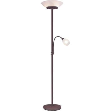 LED Vloerlamp Trion Germin - Roestkleurige aluminium lamp me, Verzenden, Nieuw
