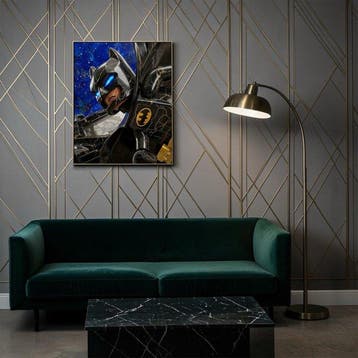 Naro - Canvas [L] - Batman - Black Portoro Marble & Cosmic