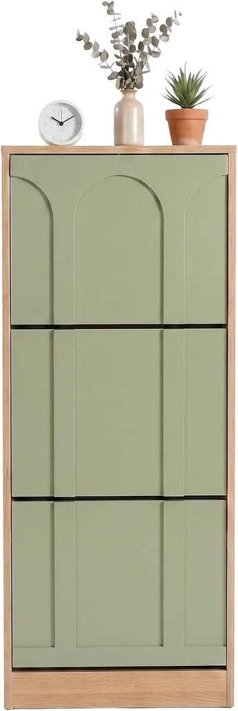 UEV Smalle schoenenkast met 3 kleppen, modern schoenenrek (g, Huis en Inrichting, Verzenden, Nieuw