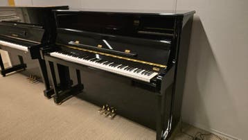 (Silent) piano Yamaha V118 uit 1999, Nieuw, Zwart, Piano, Hoogglans