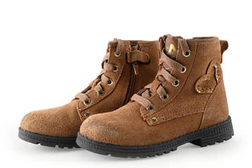 Nelson Veterboots Meisjes in maat 27 Cognac, Verzenden, Schoenen