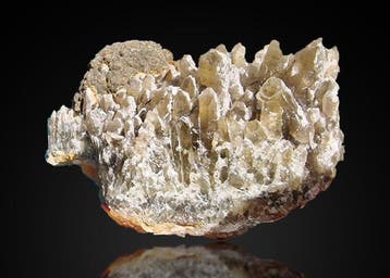 Pyriet op kwarts-kristalcluster – groot, natuurlijk, Verzamelen