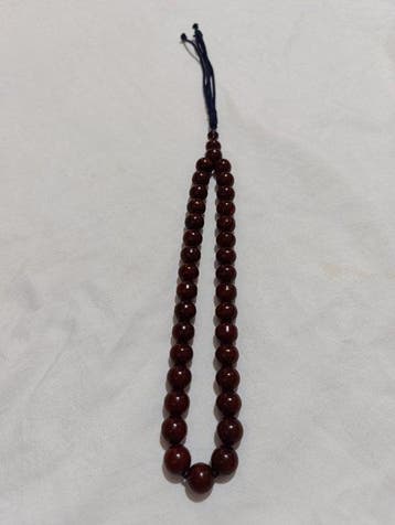 Chapelet - Ambre - 1970-1980 - Chapelet de perles de prière