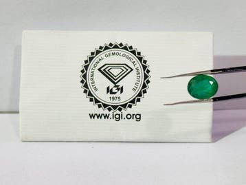 Zonder minimumprijs - 1 pcs Groen Smaragd - 3.03 ct -, Nieuw