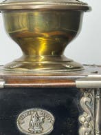 Kissing&Mollman - Koffiemolen - Hout, Messing, Koper -