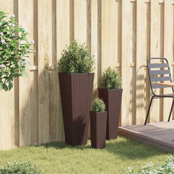 vidaXL Buiten Set 3 st 30 x 30 x 80 cm Metaal, Jardin & Terrasse, Verzenden