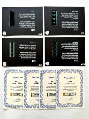 Pirates of the Caribbean – Rare Set of 4 Mounted 35mm Film, Nieuw