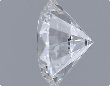 1 pcs Diamant (Natuurlijk) - 0.39 ct - Rond - F - IF -