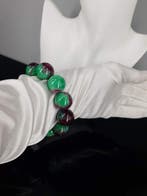 Natuurlijke robijn- en smaragd-edelsteen Circuit: 16 cm /