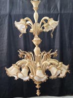 Kroonluchter - caffè latte - Muranoglas - 16 lampen / 2, Antiek en Kunst