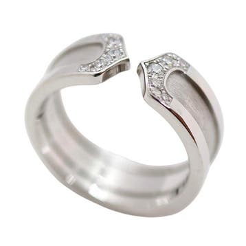 Cartier - Bague - C2 Ring - 18 carats Or blanc - diamants, Nieuw