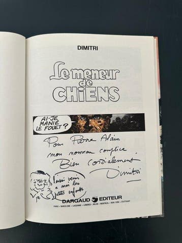 Le Meneur de chiens + dédicace - C - 1 Album - Eerste druk -, Boeken, Nieuw