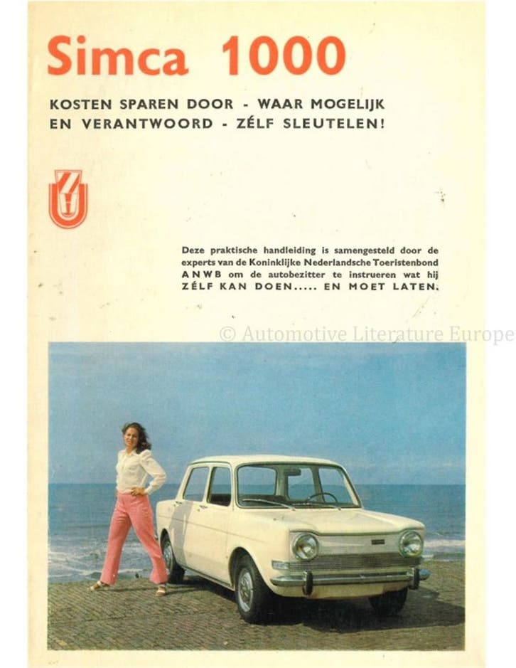 SIMCA 1000, KOSTEN BESPAREN DOOR - WAAR MOGELIJK EN, Livres, Autos | Livres