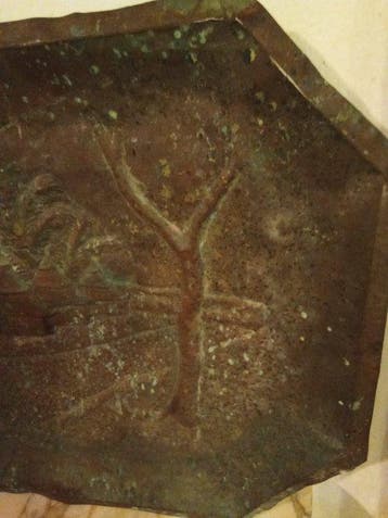 CongoBelga Koper F.WANDE Dienblad van oud koper,, Antiek en Kunst
