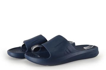 Adidas Slippers in maat 42 Blauw, Slippers, Zo goed als nieuw, Adidas, Verzenden