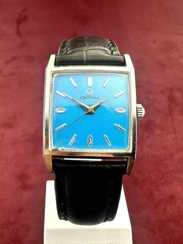 Certina - Tank Style - Sans prix de réserve - Tiffany Dial -, Handtassen en Accessoires, Nieuw
