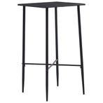 vidaXL Bartafel 60x60x111 cm MDF zwart, Verzenden