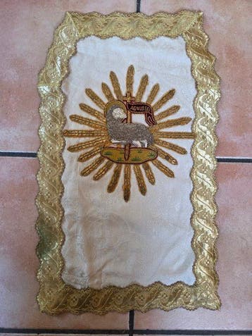 Voile van het Heilig Sacrament - Agnus Dei - 52x32 cm -