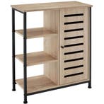 tectake Wandkast 71x32x82cm - Industrieel licht hout, eiken, Verzenden, Nieuw