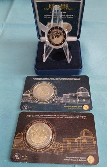 Belgique. 2 Euro 2026 Geographic Institute and Royal