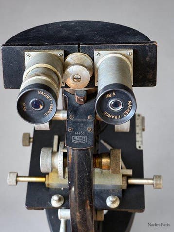 Binocular microscope - 99100 - 1930-1940, 1940-1950 - France, Verzamelen