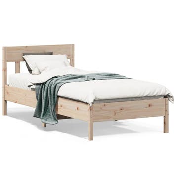 Bedframe massief grenen 75x190cm - Stevige basis voor je..., Verzenden, 190 cm of minder, Zo goed als nieuw, Overige maten