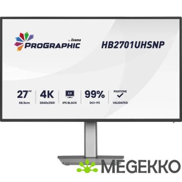 Iiyama ProGraphic HB2701UHSNP-B1 27  4K Ultra HD IPS-Black, Computers en Software, Monitoren, Verzenden, Nieuw