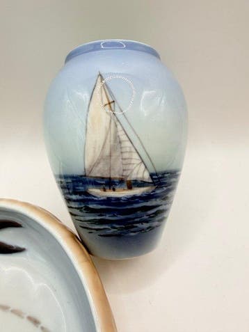 Royal Copenhagen - Vaas (2) - Porselein - Maritime
