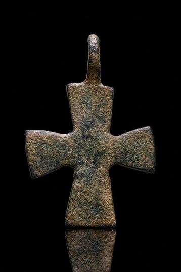 Byzantijns Het Kruis van de Byzantijnse Pelgrim –