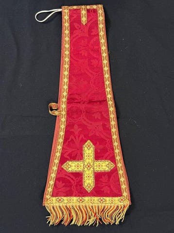 Étole (vêtement liturgique) (3) - Soie - 1850-1900 - Lot de