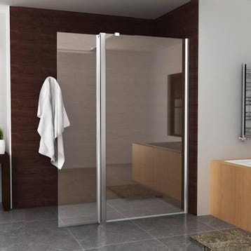 Aanbieding: Zijwand BWS Draaibaar Hoekprofiel 30x200cm NANO, Ophalen of Verzenden, Douche