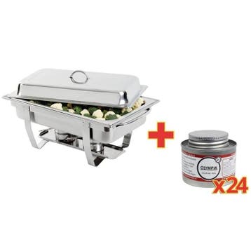 Chafing Dish | MILAN | RVS | 1/1 GN (9L) | Incl., Zakelijke goederen, Verzenden, Nieuw in verpakking