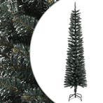 vidaXL Kunstkerstboom met standaard smal 240 cm PVC groen, Verzenden, Nieuw