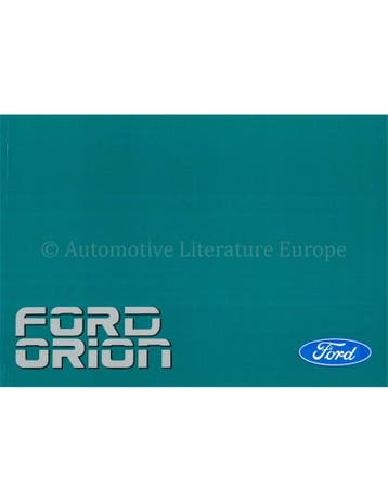 1989 FORD ORION INSTRUCTIEBOEKJE DUITS